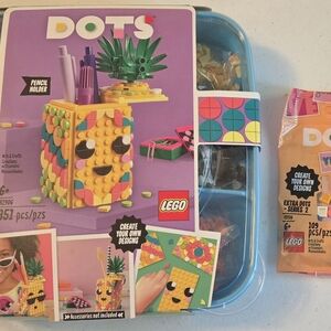 LEGO DOTS Creative Pencil Holder Set - Yellow and Pink